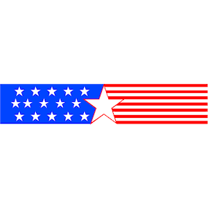 300x300 Impressive Patriotic Banner Clipart