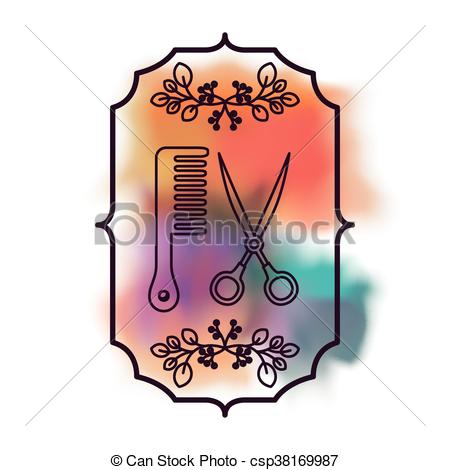 450x470 Barber Shop Design, Vector Illustration Eps10 Graphic Vector