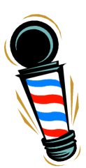 123x241 Barber Shop Clippers Clipart