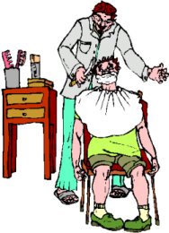 188x260 Barber Shop Pole Clipart