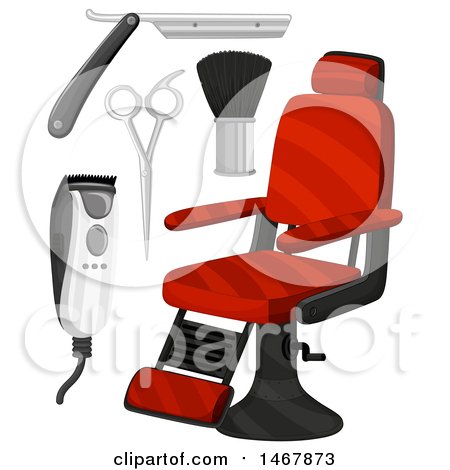 450x470 Clipart Of A Barber Shop