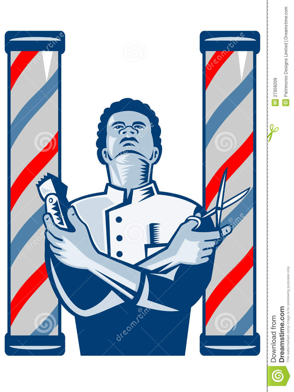 977x1300 Barber Shop Graphics Clipart