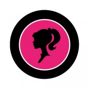 175x175 Glam Barbie Silhouette Clipart