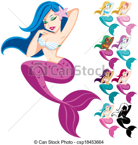 450x470 Drawing Clipart Mermaid