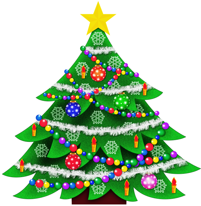 670x684 Christmas Tree Clip Art Free Clipart Images Clipartbarn Holiday