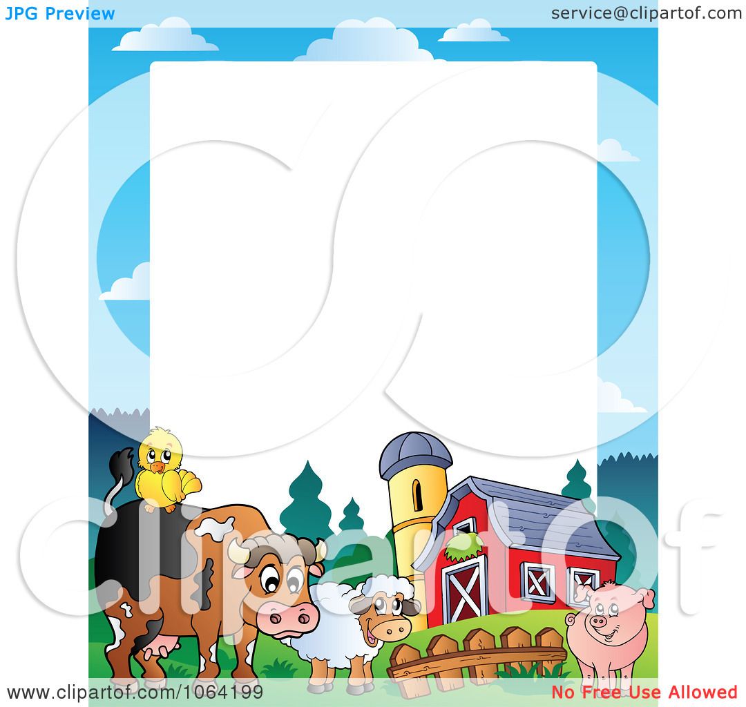 1080x1024 Clipart Barnyard Animal Frame 1