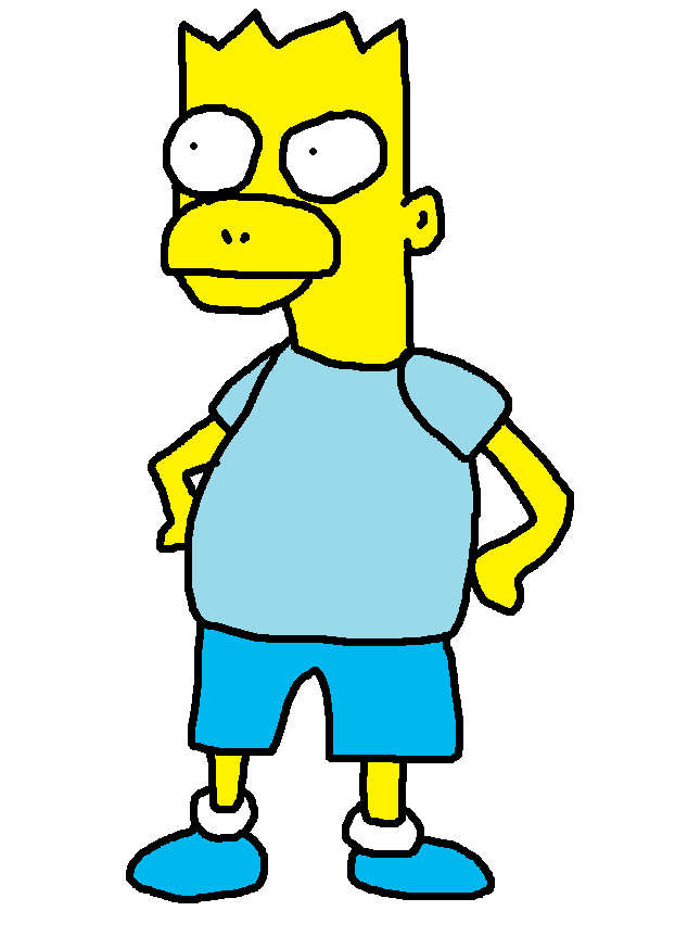 622x874 Blue Shirt Bart Simpson By Mysiliconsoul