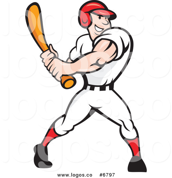 600x620 Baseball Player Swinging Bat Clip Art