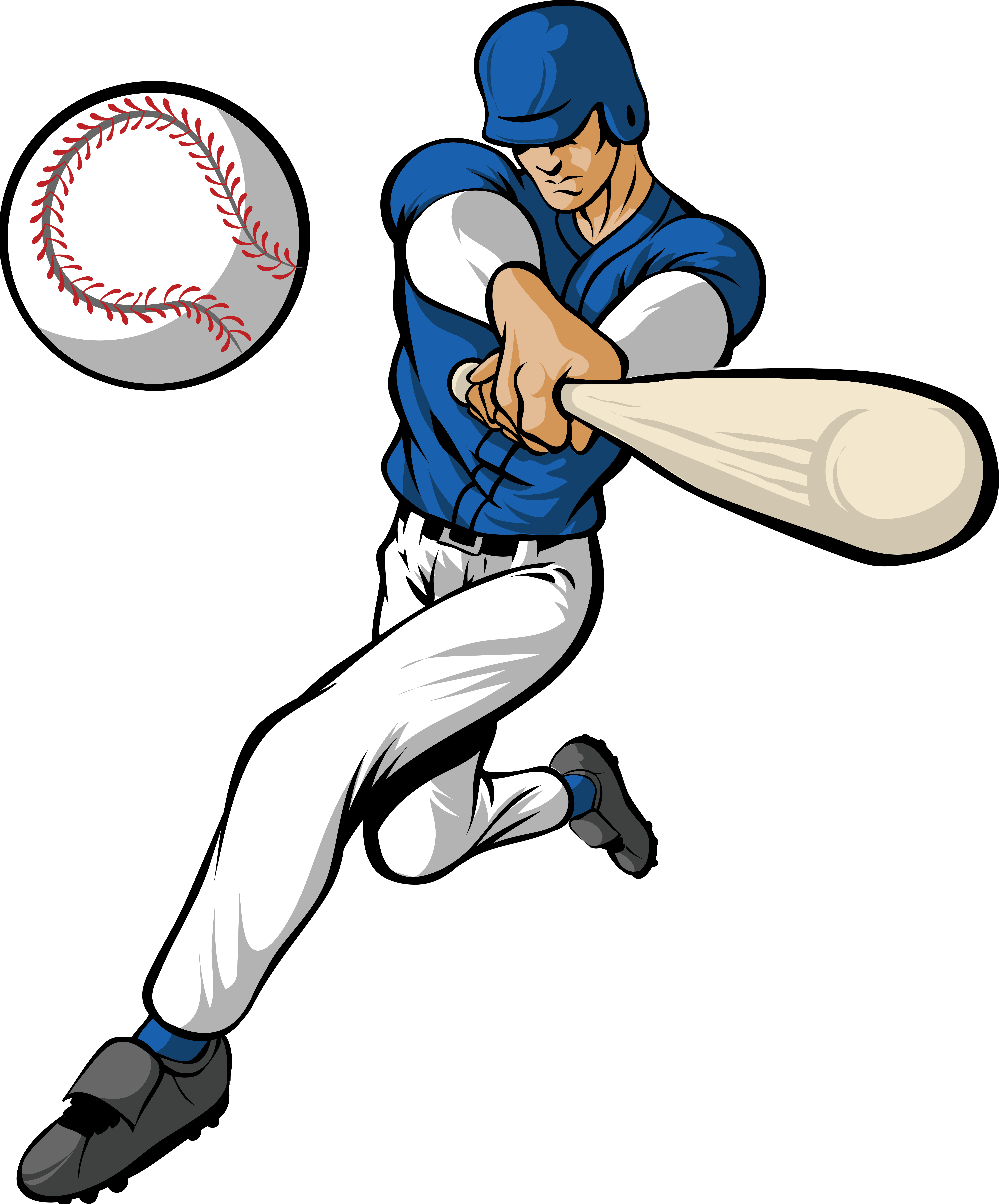 5966x7194 Hitting A Baseball Clipart Amp Hitting A Baseball Clip Art Images