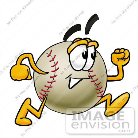 450x450 Clip Art Graphic Of A Baseball Cartoon Character Running