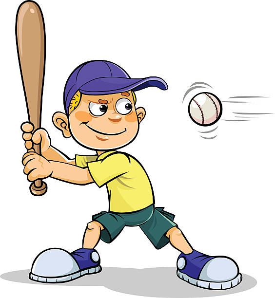 564x612 Baseball Players Clipart