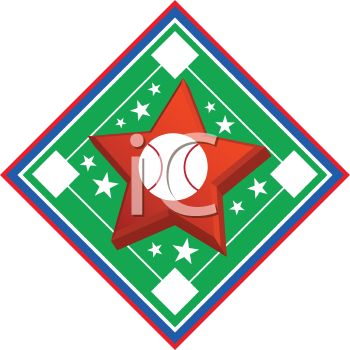350x350 Royalty Free Clip Art Image Baseball Diamond