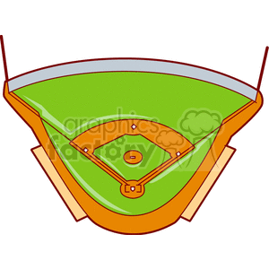 300x300 Baseball Diamond Clip Art Free