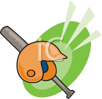 350x341 Picture Of A Baseball Bat And A Helmet In A Vector Clip Art