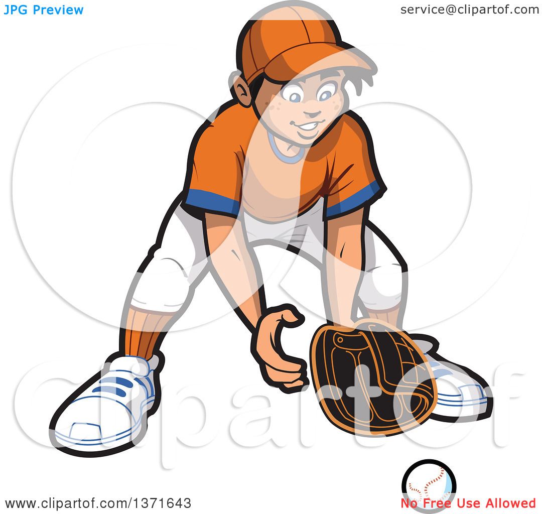1080x1024 Clipart Of Happy Male Baseball Player Boy Outfielder Ready