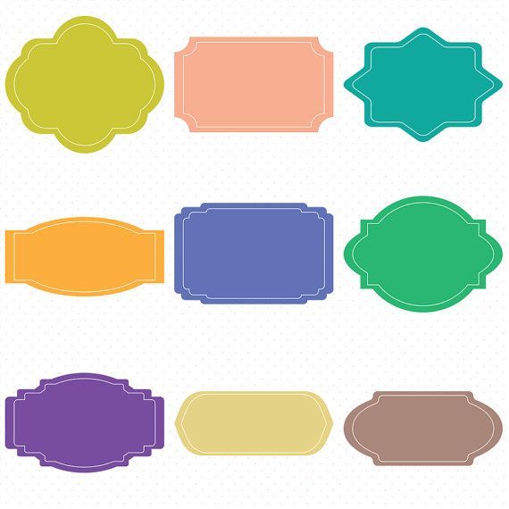 570x570 Classic Digital Frames, Frames Clip Art, Classic Frames, Colorful