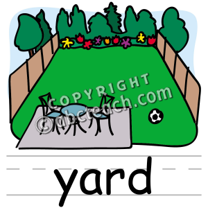 300x300 Clip Art Basic Words Yard Clipart Panda