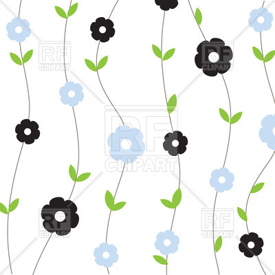 400x400 Simple Vertical Floral Background Royalty Free Vector Clip Art
