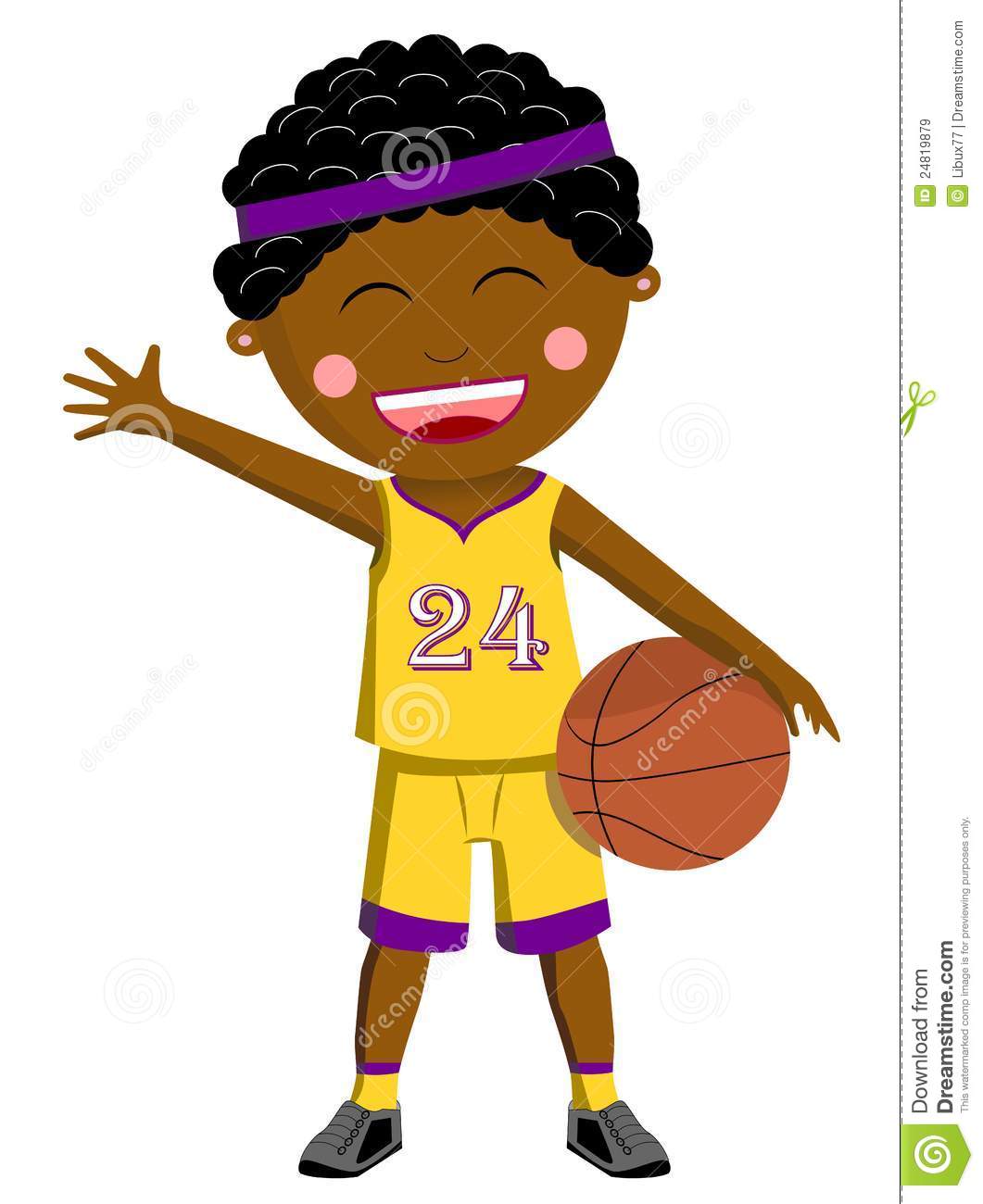 1061x1300 Black Basketball Kid Stock Vector