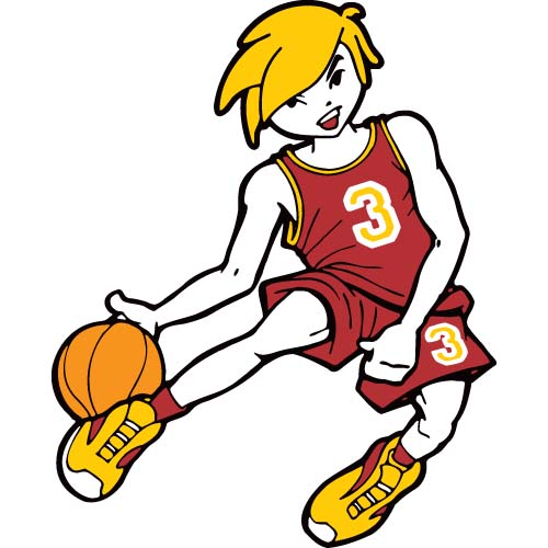 500x500 Cartoon Basketball Clipart