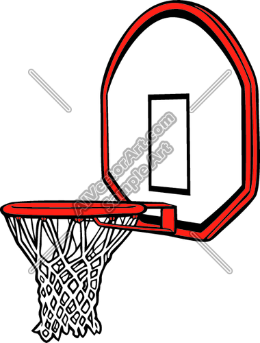 380x500 Basket Clipart Basketball Hoop