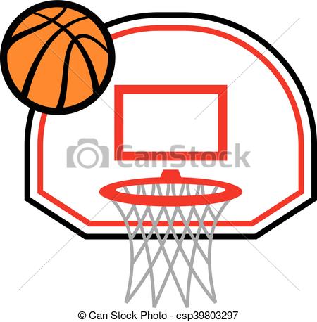 450x458 Basketball Hoop Vector Icon Illustration Eps Vectors
