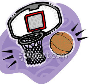 300x283 Clip Art Basketball Hoop No Backboard Clipart