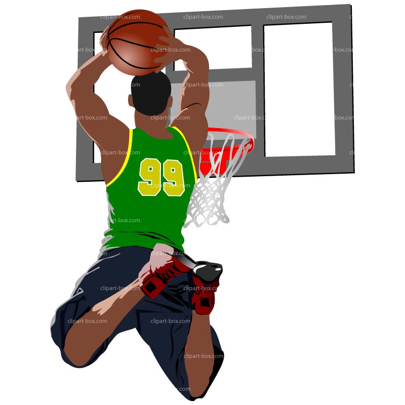 800x800 Basketball Player Dunking Clipart