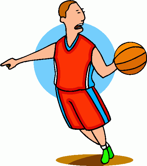 490x555 Cartoon Pictures Of Basketball Players