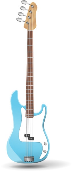 252x591 Bass Guitar Clip Art Free Vector 4vector