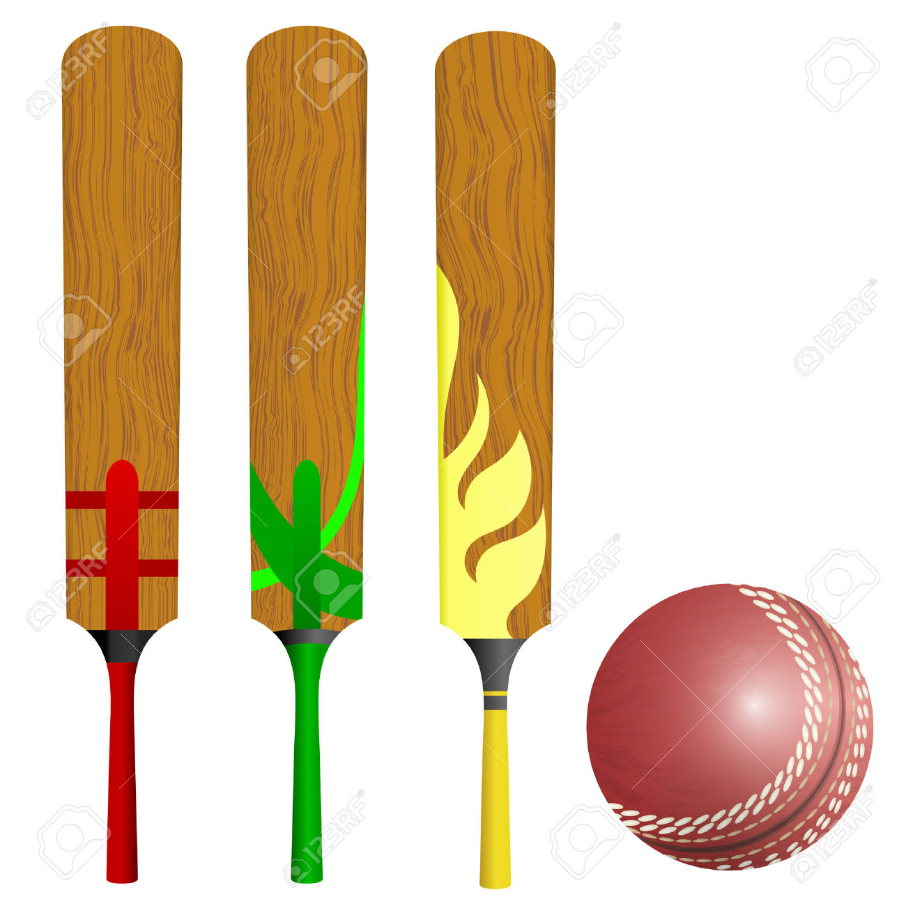 1300x1300 Clip Art Cricket Bat Clip Art