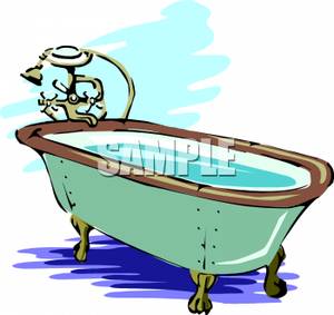 300x283 Clipart Picture A Bathtub Full Of Water
