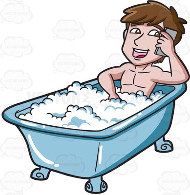 389x400 Foam Bath Clipart