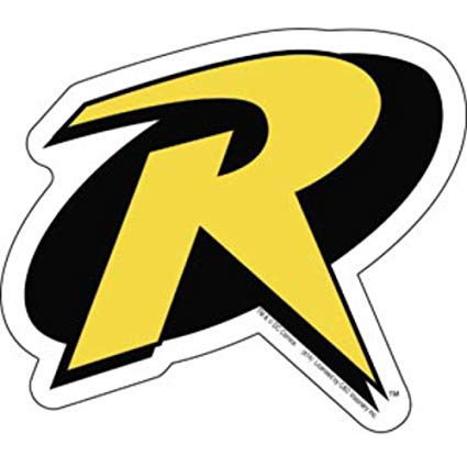 425x425 Dc Comics (Batman) Robin Logo 4.3x 5 Logo Sticker