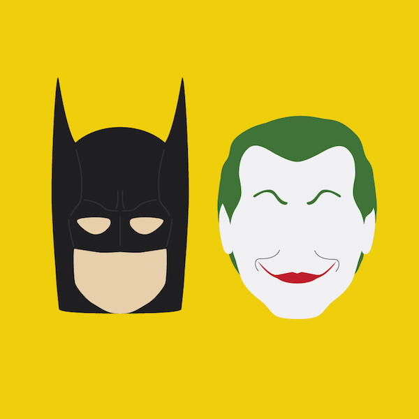 600x600 Minimalist Illustrations Show The Evolution Of Batman, The Joker