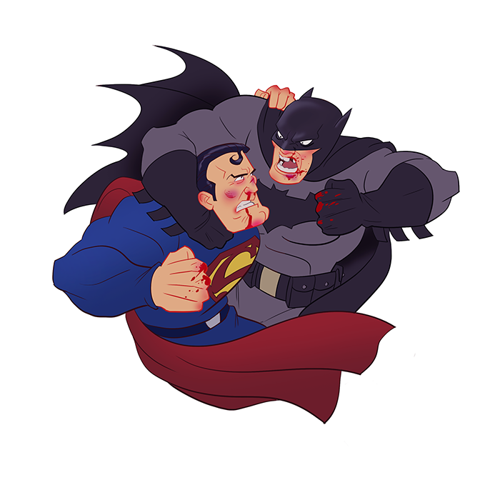 700x700 Batman V Superman By Pungang
