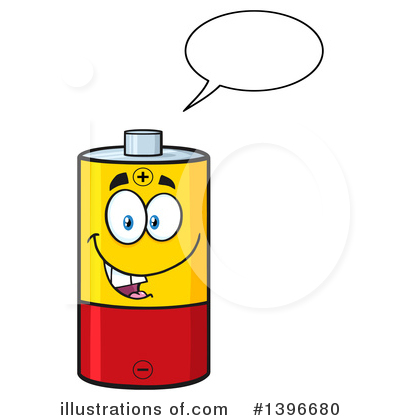400x420 Battery Character Clipart