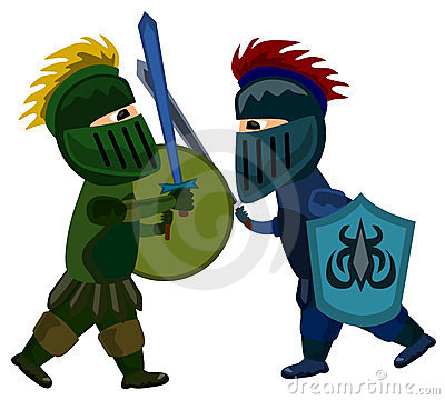 400x360 Battling Clipart