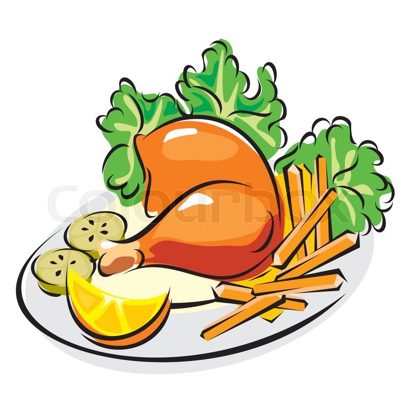 800x800 Dinner Clipart Clipart Cooked Chicken Free Clip Art Clipart Bay