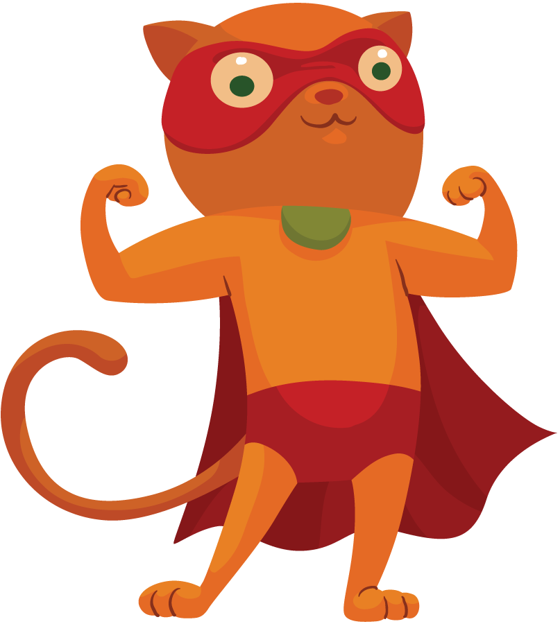 807x900 Hero Clipart Cat