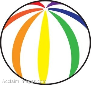 300x281 Clip Art Of A Striped Beach Ball