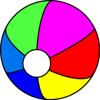 200x200 Homely Design Beachball Clipart Beach Ball Vector Clip Art