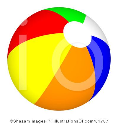 400x420 Pretty Beach Ball Clip Art