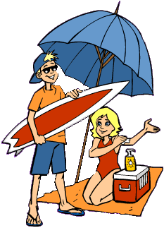 233x323 Free Clipart Labor Day 2a Summer Beach Vacation Related Clipart