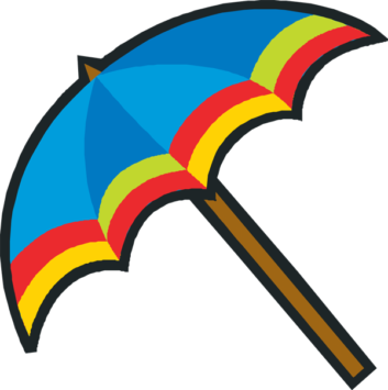 353x355 Collection Of Umbrella Clipart Beach High Quality, Free