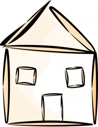 330x425 Beach House Cartoon Clipart