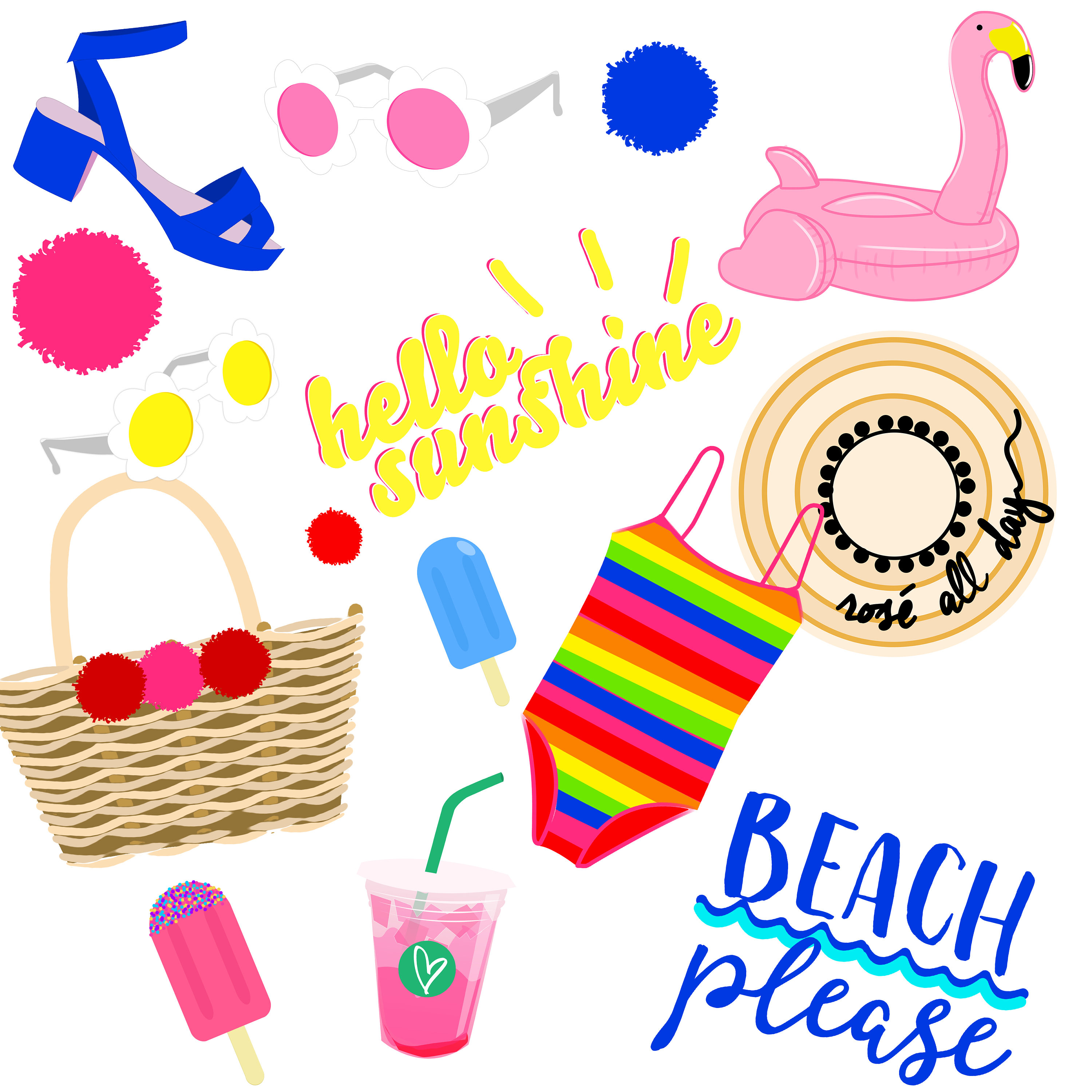 3000x3000 Beach Clipart Images
