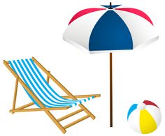236x195 Beach Chair And Umbrella Png Clip Art Image Summer Fun