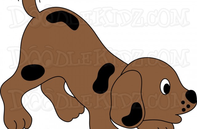 640x420 Tag For Cute Dog Pictures Clip Art Cartoon Of A Black And White