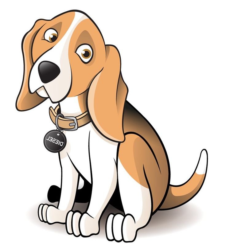 736x811 Beagle Clipart Dog Shadow 3058910